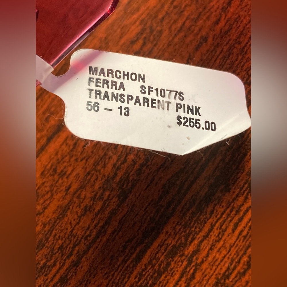 Salvatore Ferragamo “MARCHON” transparent Pink Sunglasses with case 🕶️ - Picture 7 of 10